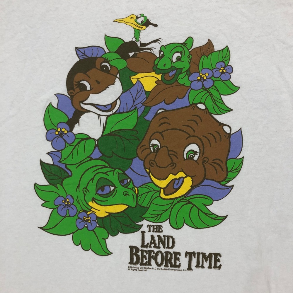 The Land Before Time T-Shirt Cartoon‎ Littlefoot Vintage Style Gildan L